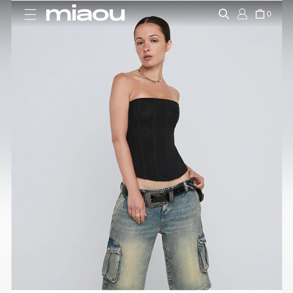 Miaou Libra Corset 2XL Black✨